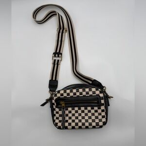Black and Cream Checker Crossbody Bag - Universal Thread